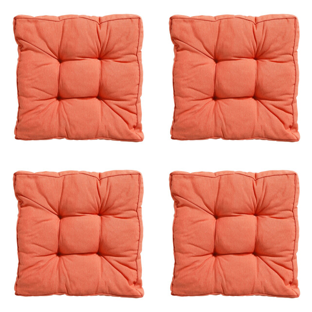 Madison zitkussen florance panama flame orange ca. 47x47 cm set van 4 3082877 large