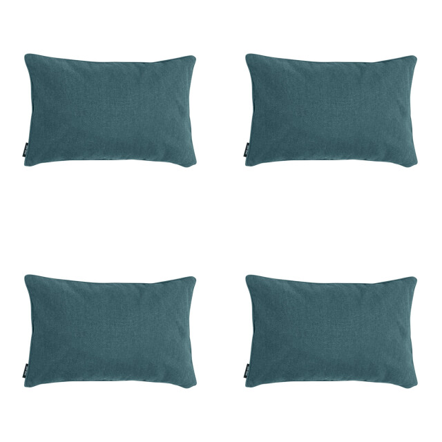 Madison sierkussen sea blue canvas eco+ ca. 30x50 cm set van 4 3083098 large