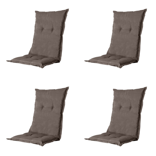 Madison tuinstoelkussen lage rug oxford ca. 105x50 cm set van 4 3082999 large