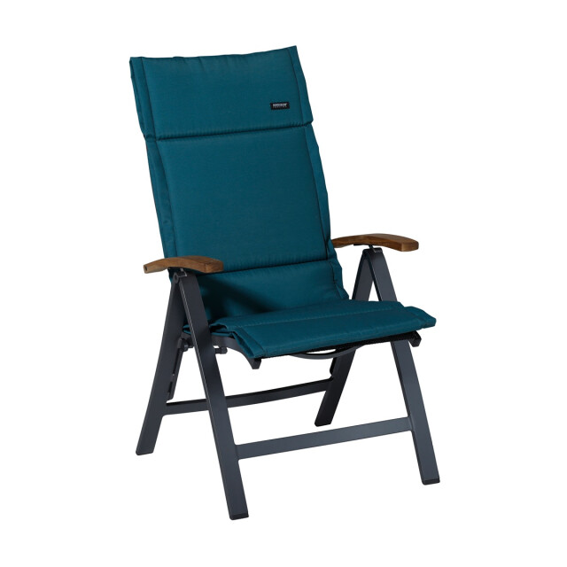 Madison tuinkussen fiber deluxe panama sea blue ca. 125x50 cm set van 4 3083540 large