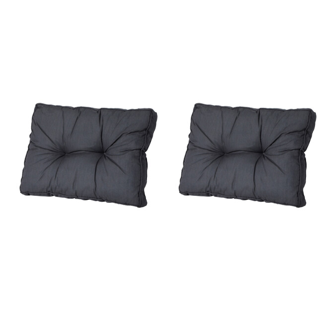 Madison florance rugkussen basic black ca. 43x73 cm set van 2 3082796 large