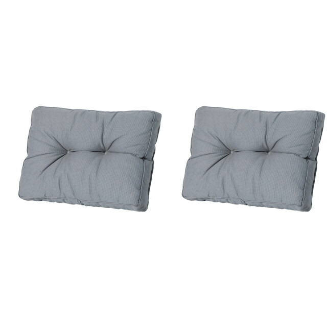Madison florance zitkussen rib grey ca. 43x60 cm set van 2 3082816 large