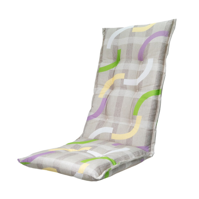Madison tuinstoelkussen hoge rug tess purple ca. 123x50 cm set van 4 3083038 large