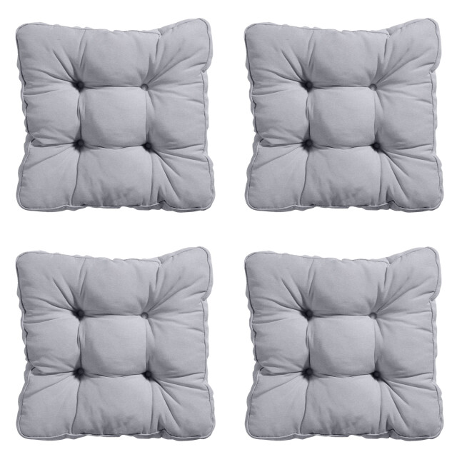 Madison zitkussen florance panama light grey ca. 47x47 cm set van 4 3082879 large