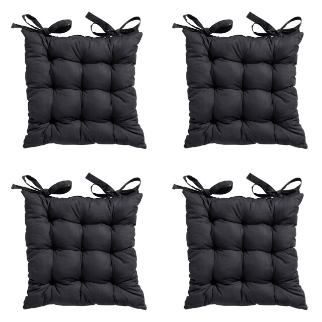 Madison zitkussen toscane basic black ca. 46x46 cm set van 4 3083337 large