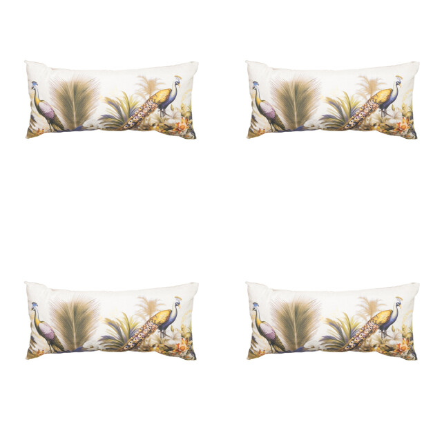 Madison sierkussen flore purple ca. 28x60 cm set van 4 3083080 large