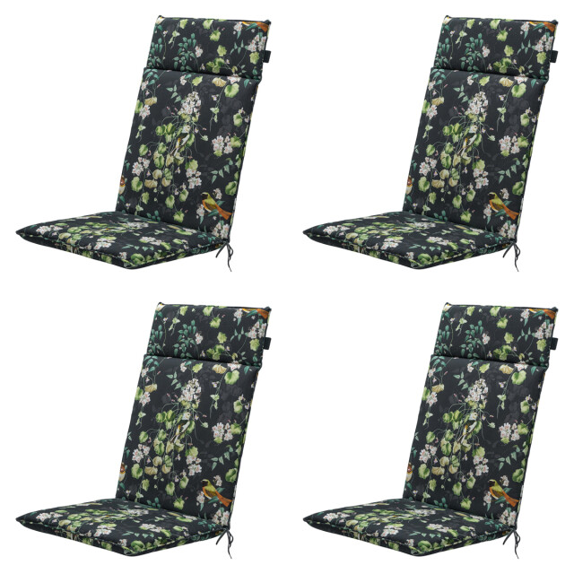 Madison tuinstoelkussen hoge rug sadie ca. 120x50 cm set van 4 3082936 large