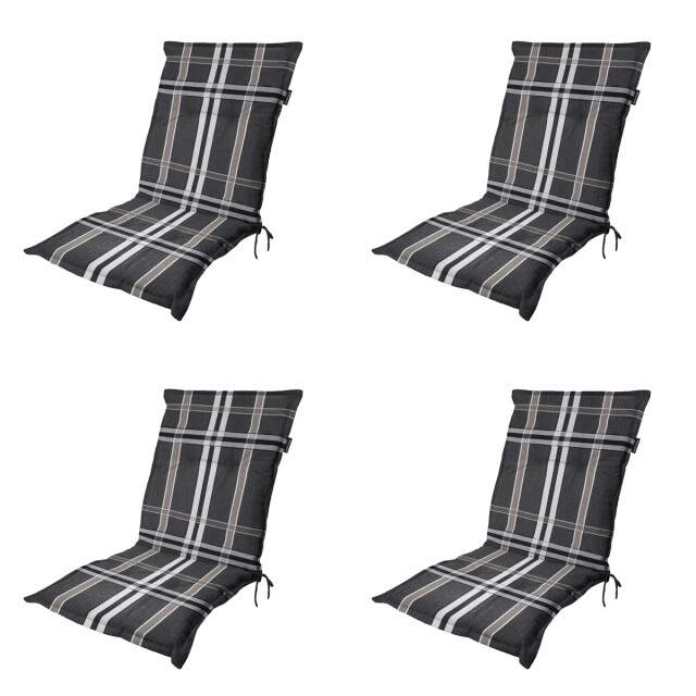 Madison tuinstoelkussen lage rug nils ca. 105x50 cm set van 4 3082996 large