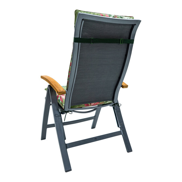Madison tuinstoelkussen hoge rug cala green ca. 120x50 cm set van 4 3082957 large