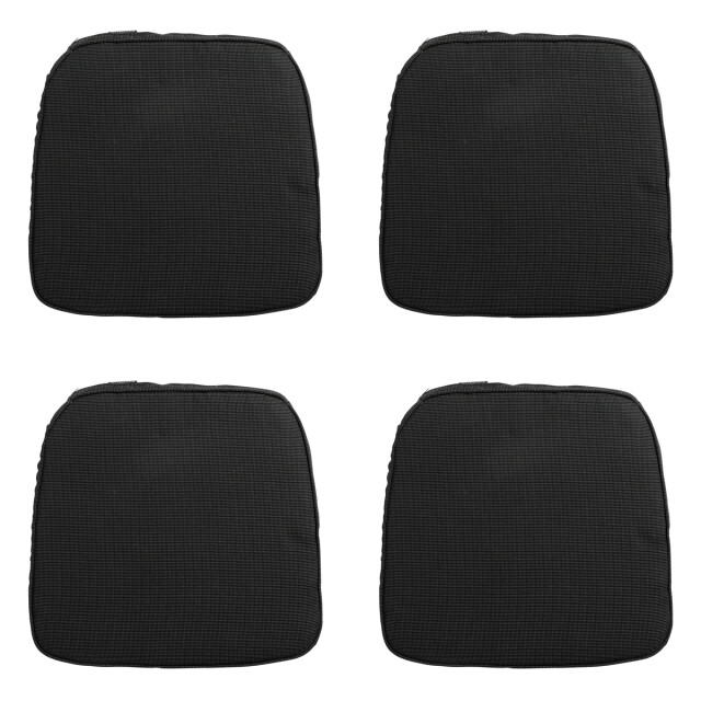 Madison zitkussen wicker rib black ca. 48x48 cm set van 4 3083378 large