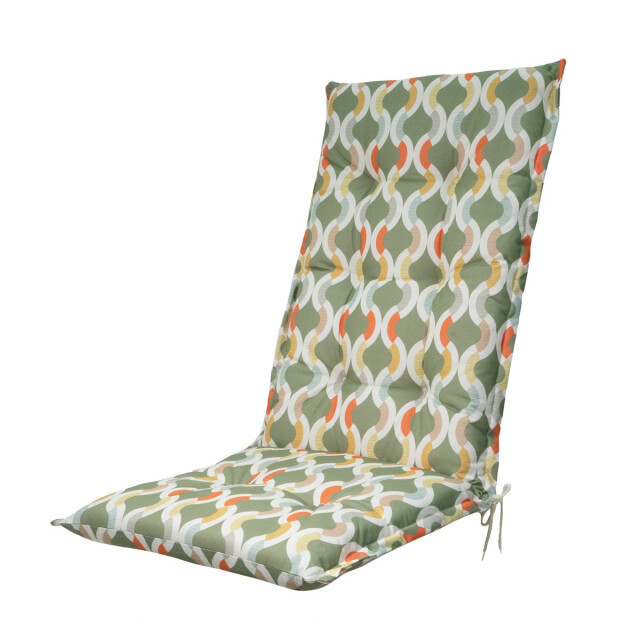 Madison tuinstoelkussen hoge rug trivia green ca. 123x50 cm set van 4 3083059 large