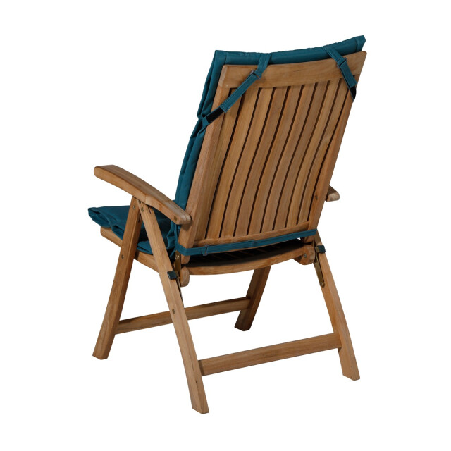 Madison tuinkussen fiber deluxe panama sea blue ca. 125x50 cm set van 4 3083540 large