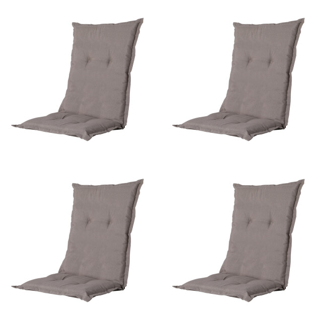 Madison tuinstoelkussen lage rug panama ca. 105x50 cm set van 4 3082998 large