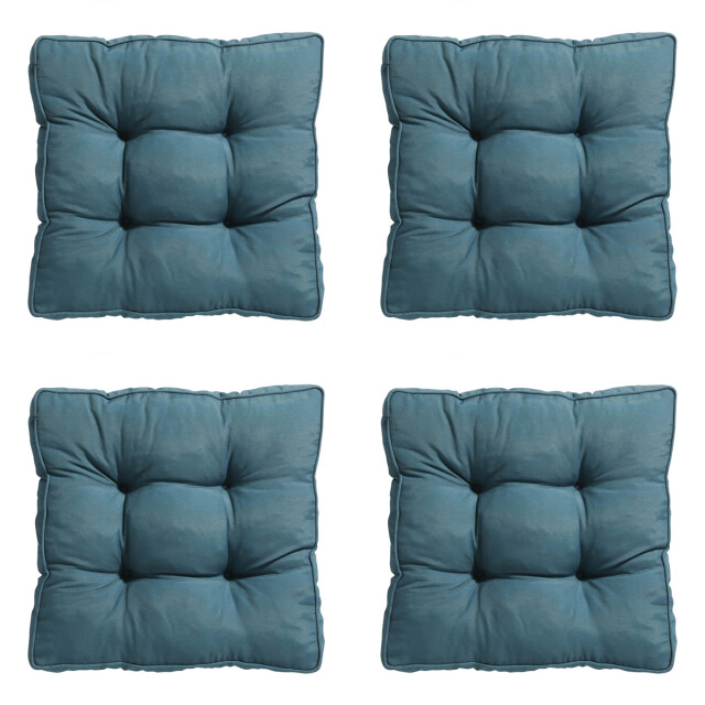 Madison zitkussen florance panama sea blue ca. 47x47 cm set van 4 3082878 large