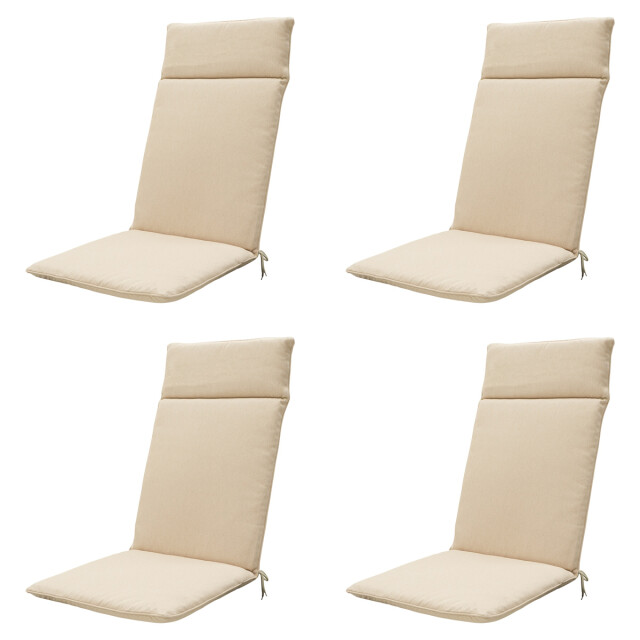 Madison tuinstoelkussen hoge rug canvas eco+ ca. 120x50 cm set van 3082918 large