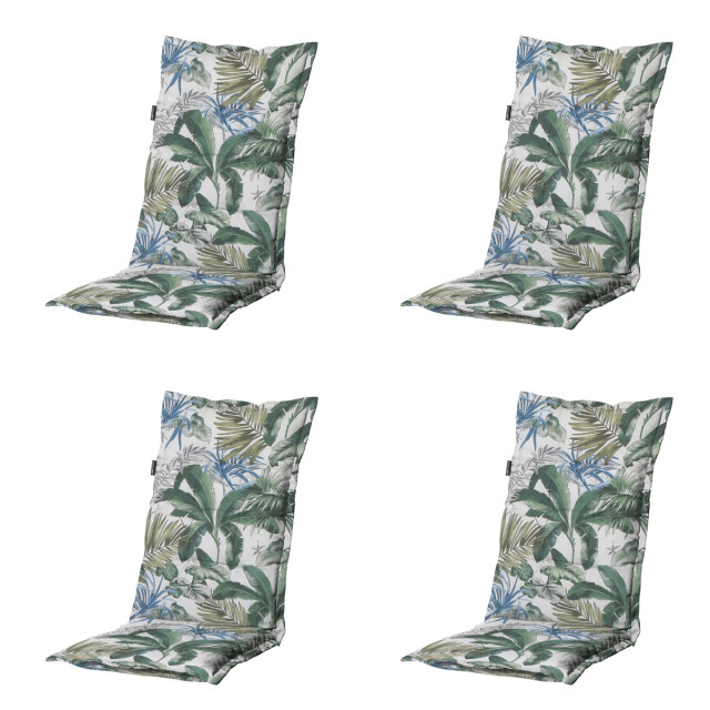 Madison tuinstoelkussen hoge rug bliss blue ca. 123x50 cm set van 4 3083079 large