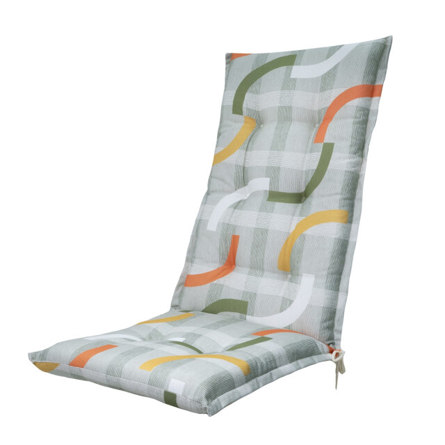 Madison tuinstoelkussen hoge rug tess orange ca. 123x50 cm set van 4 3083040 large