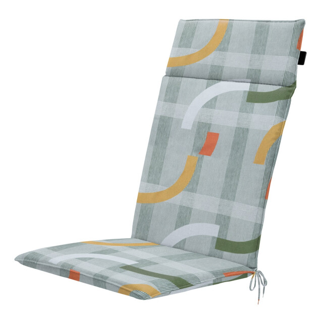 Madison tuinstoelkussen hoge rug tess orange ca. 120x50 cm set van 4 3082939 large