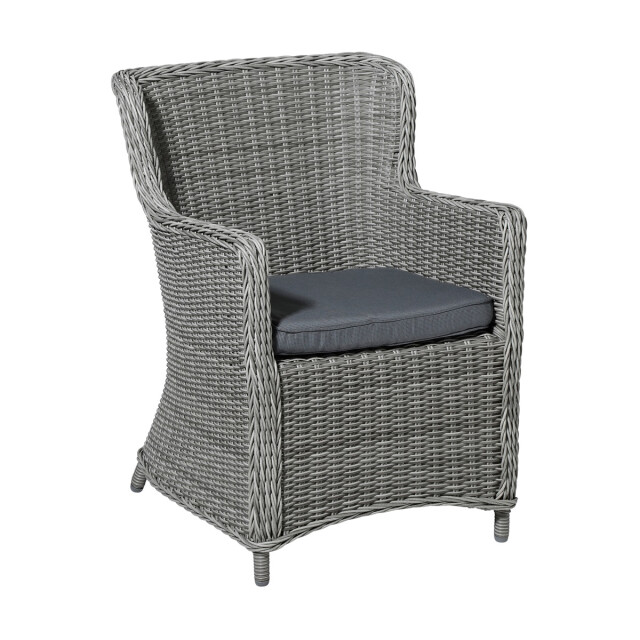 Madison zitkussen wicker rib grey ca. 48x48 cm set van 4 3083380 large