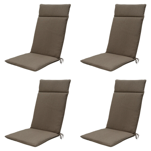 Madison tuinstoelkussen hoge rug canvas eco+ ca. 120x50 cm set van 3082919 large