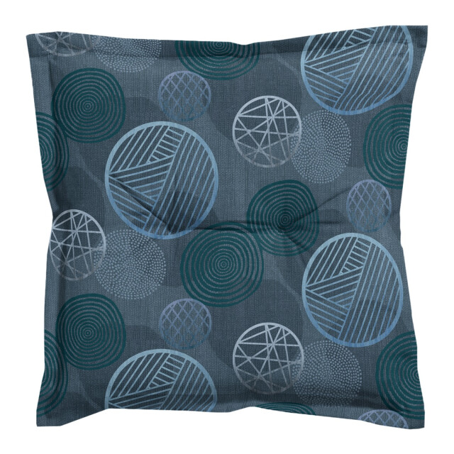 Madison zitkussen circle blue ca. 50x50 cm set van 4 3083290 large