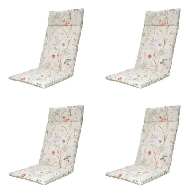 Madison tuinstoelkussen hoge rug donna natural canvas eco+ ca. 120x50 cm - 3082930 large