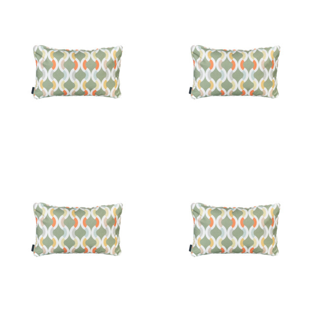 Madison sierkussen trivia green ca. 30x50 cm set van 4 3083132 large