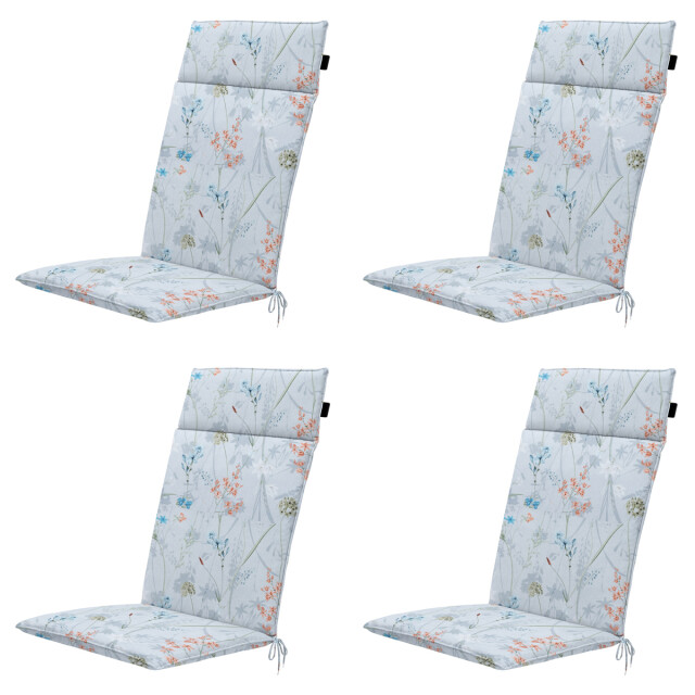 Madison tuinstoelkussen hoge rug donna azure canvas eco+ ca. 120x50 cm - 3082932 large