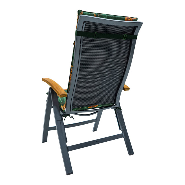 Madison tuinstoelkussen hoge rug lua green ca. 120x50 cm set van 4 3082933 large