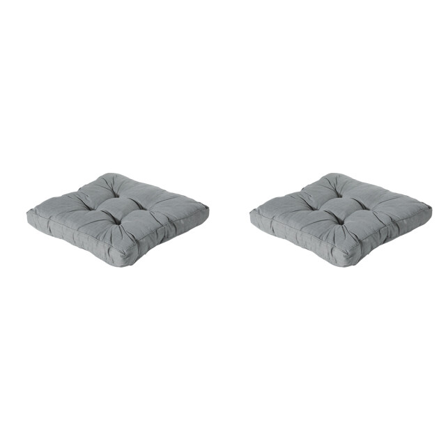 Madison florance zitkussen basic grey ca. 60x60 cm set van 2 3082771 large