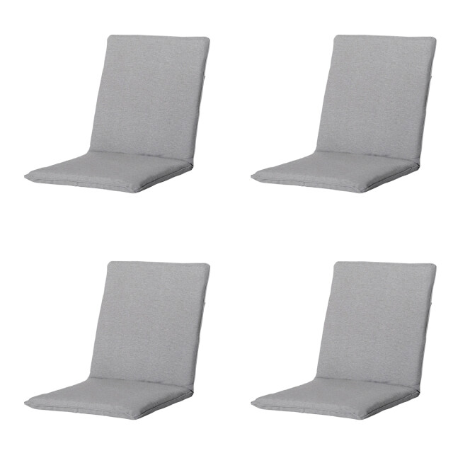 Madison stapelstoelkussen napels grey ca. 97x49 cm set van 4 3083632 large