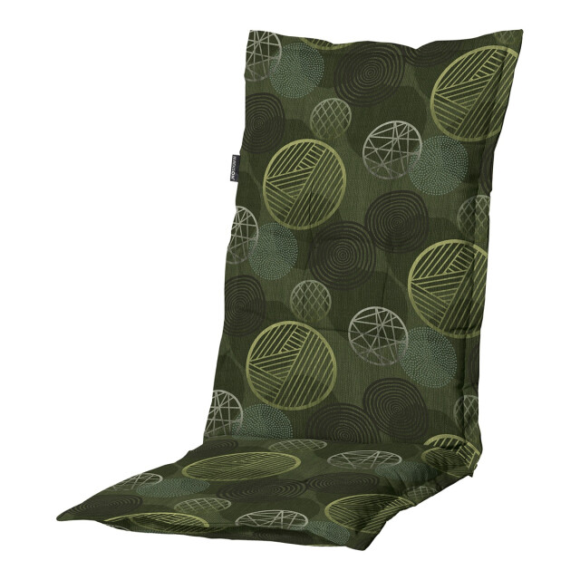 Madison tuinstoelkussen hoge rug circle green ca. 123x50 cm set van 4 3083071 large