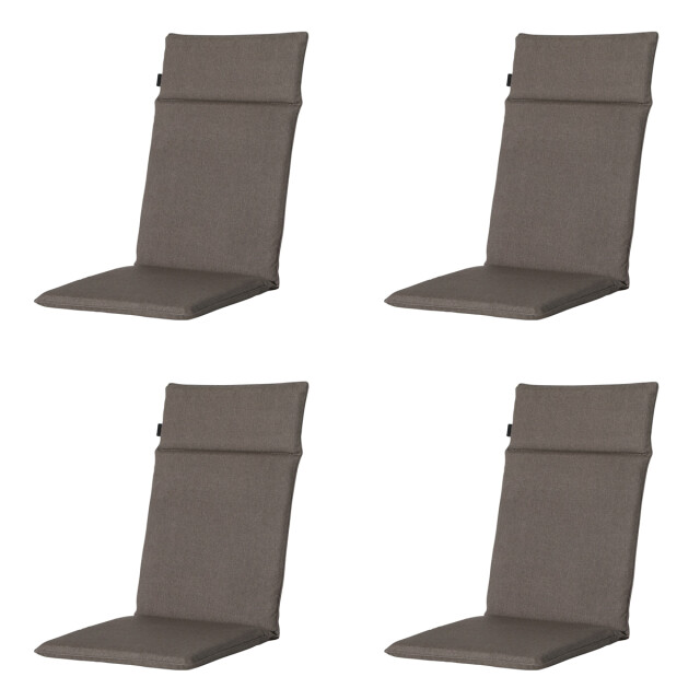 Madison tuinstoelkussen hoge rug oxford ca. 120x50 cm set van 4 3082953 large