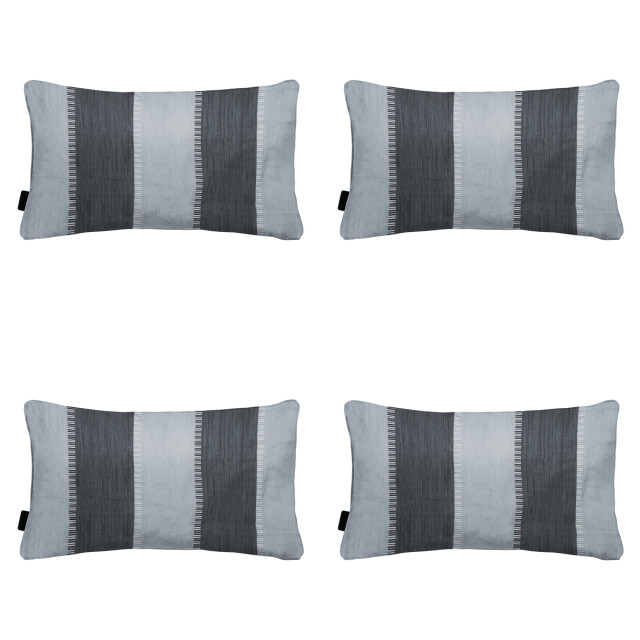 Madison sierkussen banda grey ca. 30x50 cm set van 4 3083092 large