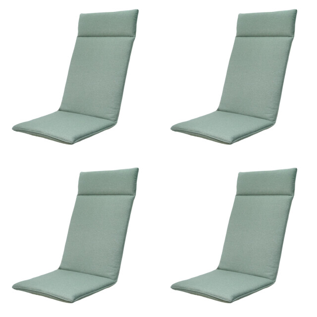 Madison tuinstoelkussen hoge rug napels kaki ca. 120x50 cm set van 4 3082969 large