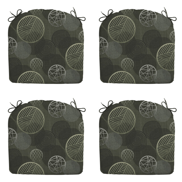 Madison zitkussen circle green ca. 46x48 cm set van 4 3083432 large