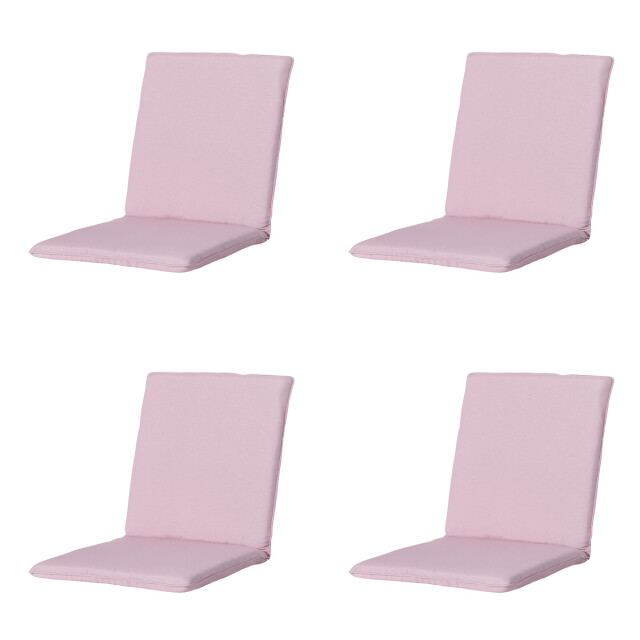 Madison stapelstoelkussen panama soft pink ca. 97x49 cm set van 4 3083574 large