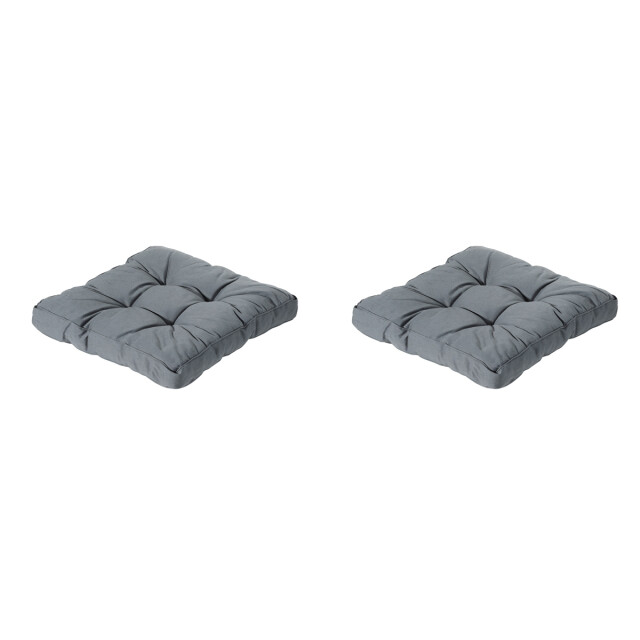 Madison florance zitkussen rib grey ca. 73x73 cm set van 2 3082792 large