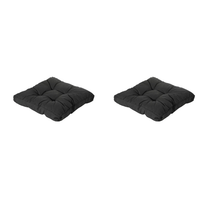 Madison florance zitkussen rib black ca. 73x73 cm set van 2 3082790 large
