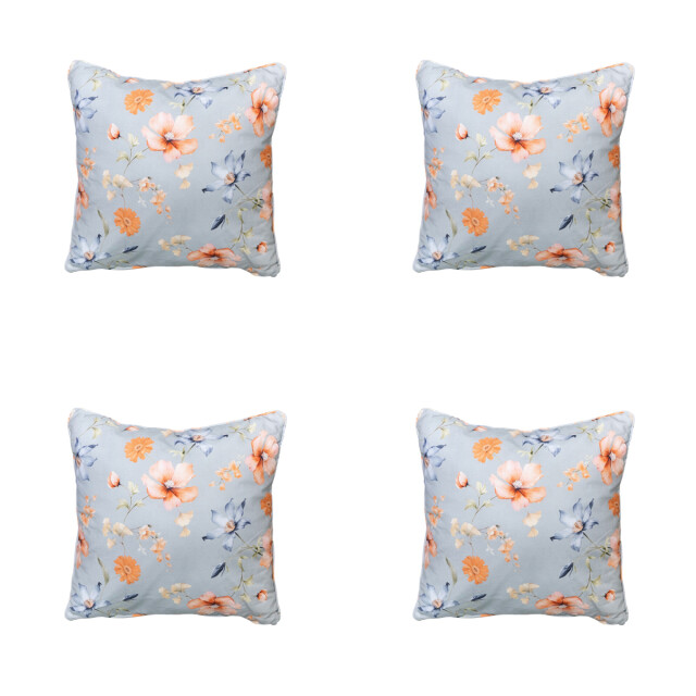 Madison sierkussen florina blue ca. 50x50 cm set van 4 3083194 large