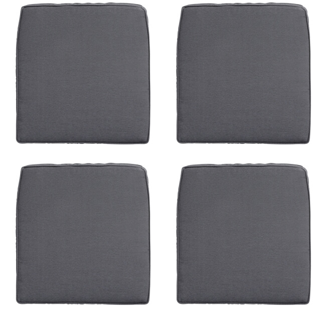 Madison zitkussen wicker panama grey ca. 48x48 cm set van 4 3083014 large