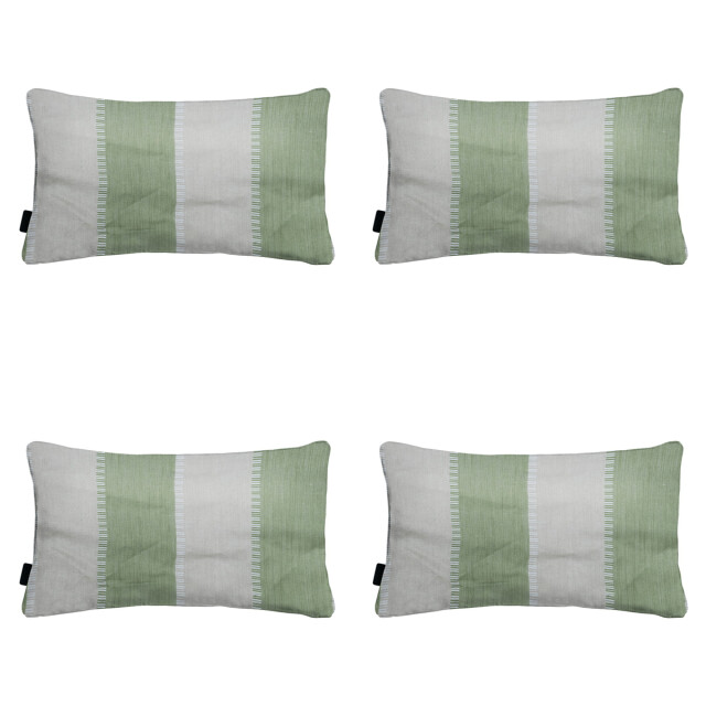 Madison sierkussen banda kaki ca. 30x50 cm set van 4 3083091 large