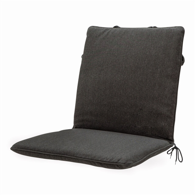 Madison stapelstoelkussen dark grey canvas eco+ ca. 97x49 cm set van 4 3083593 large
