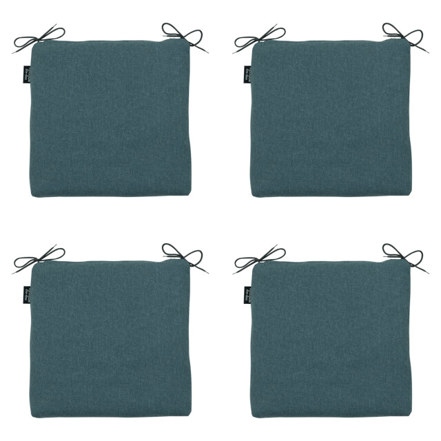 Madison zitkussen sea blue canvas eco+ ca. 40x40 cm set van 4 3083413 large