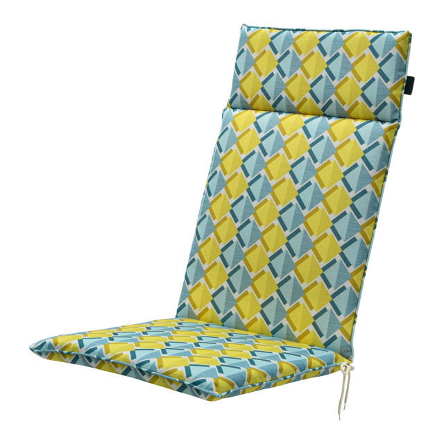 Madison tuinstoelkussen hoge rug siem yellow ca. 120x50 cm set van 4 3082911 large