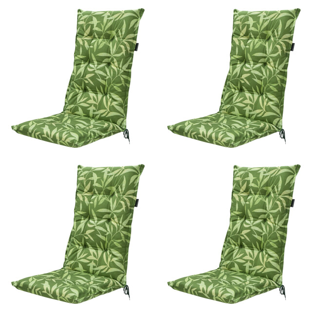 Madison tuinstoelkussen hoge rug fergus green ca. 123x50 cm set van 4 3083051 large