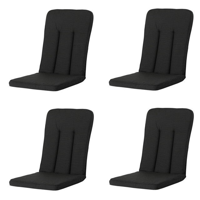 Madison tuinkussen exelsior/primero/balero rib black ca. 110x48 cm set 3083533 large