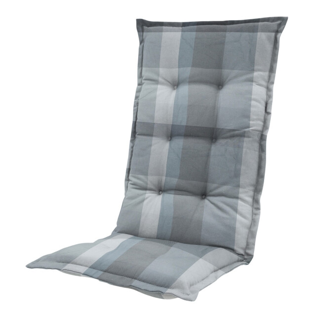 Madison tuinstoelkussen hoge rug sya grey ca. 123x50 cm set van 4 3083033 large