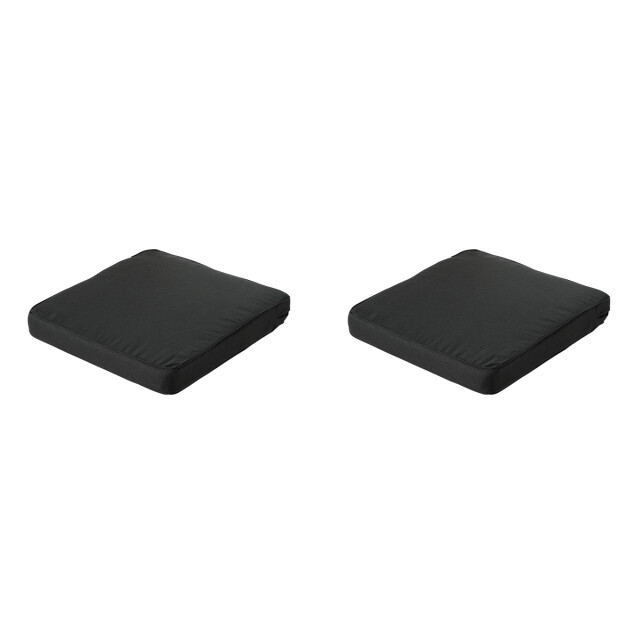 Madison lounge profi-line zitkussen rib black ca. 73x73 cm set van 2 3083494 large