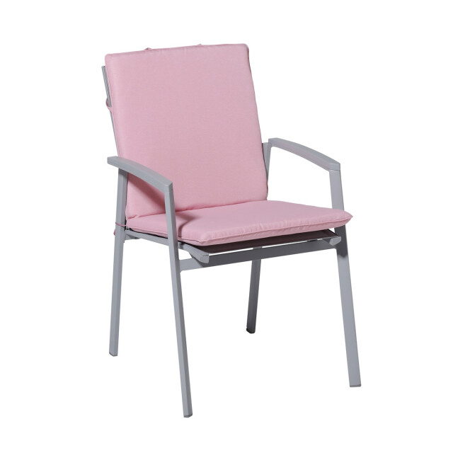 Madison stapelstoelkussen panama soft pink ca. 97x49 cm set van 4 3083574 large